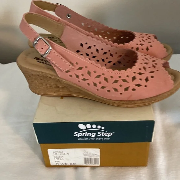 Spring Step Sandal Pink Size 8-1/2 New in the Box - Picture 5 of 11